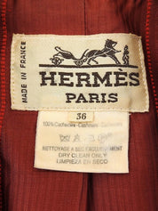 カシミアチェックパターンジャケット ブラウン/マルチ