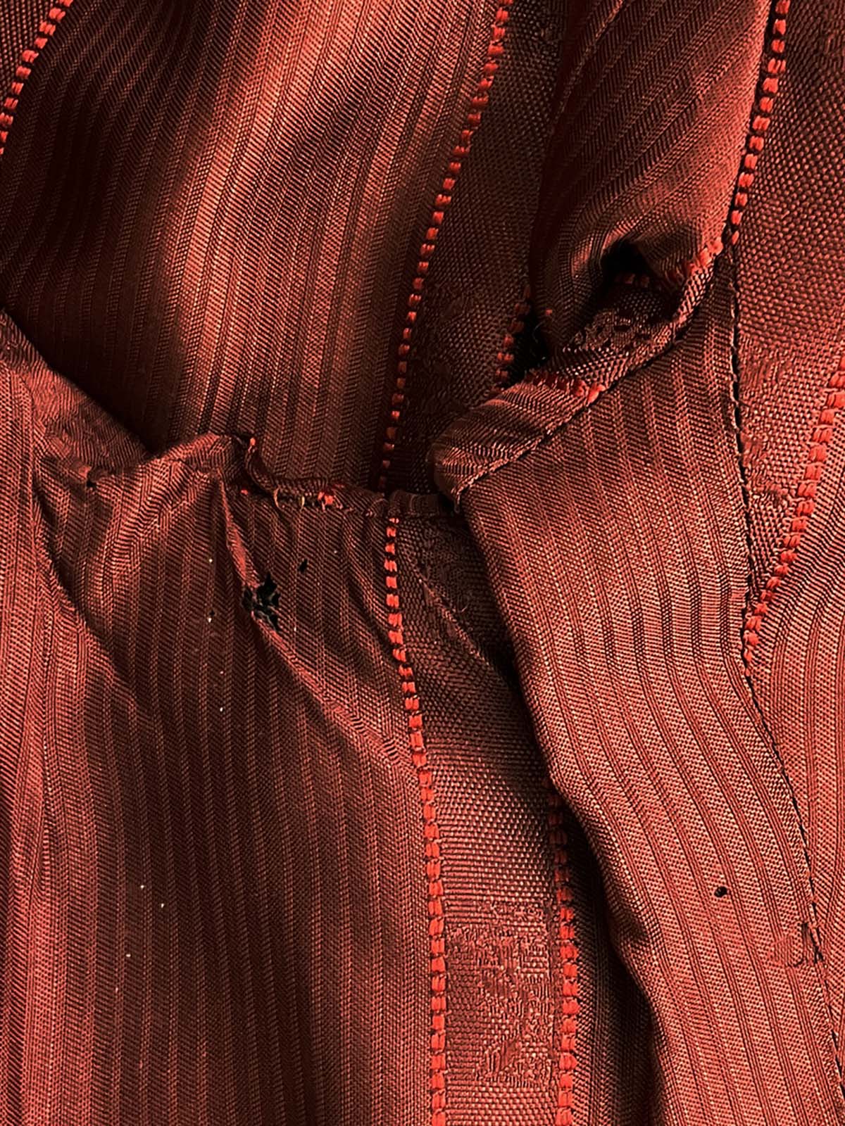 カシミアチェックパターンジャケット ブラウン/マルチ