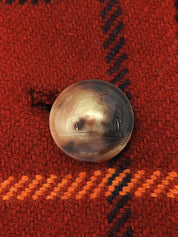 カシミアチェックパターンジャケット ブラウン/マルチ