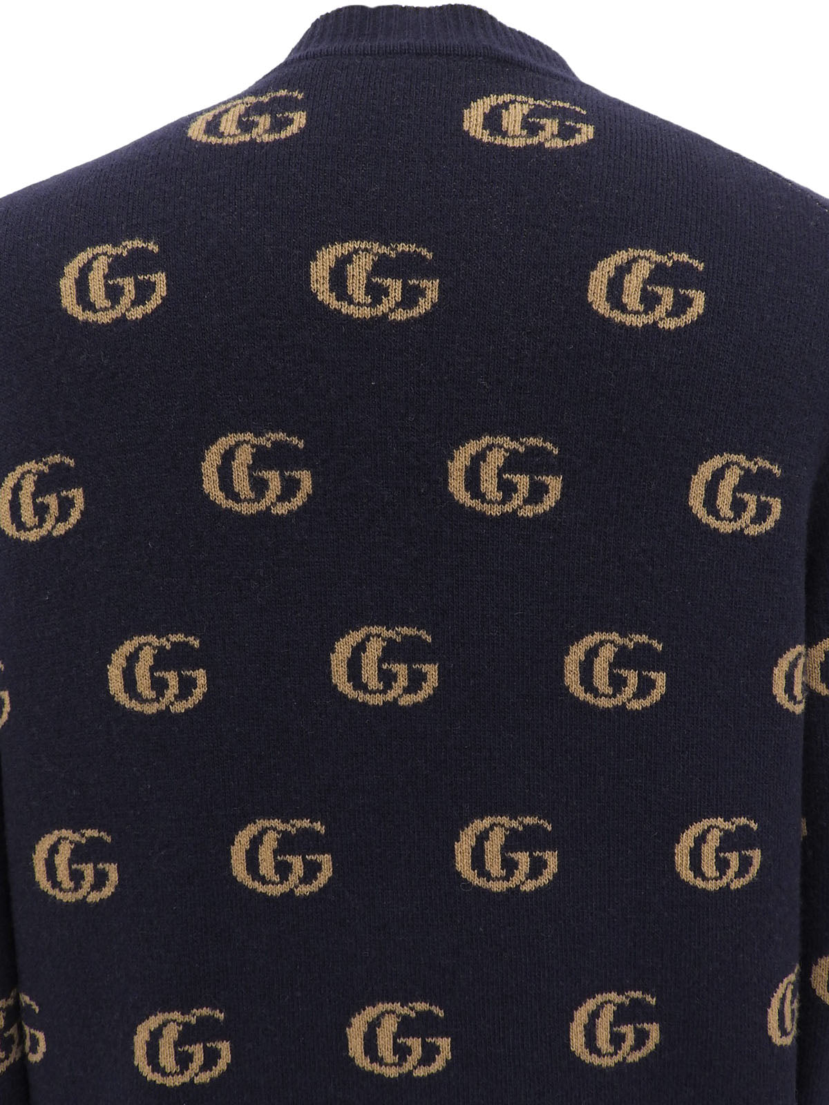 GG Pattern Cardigan Navy/Beige