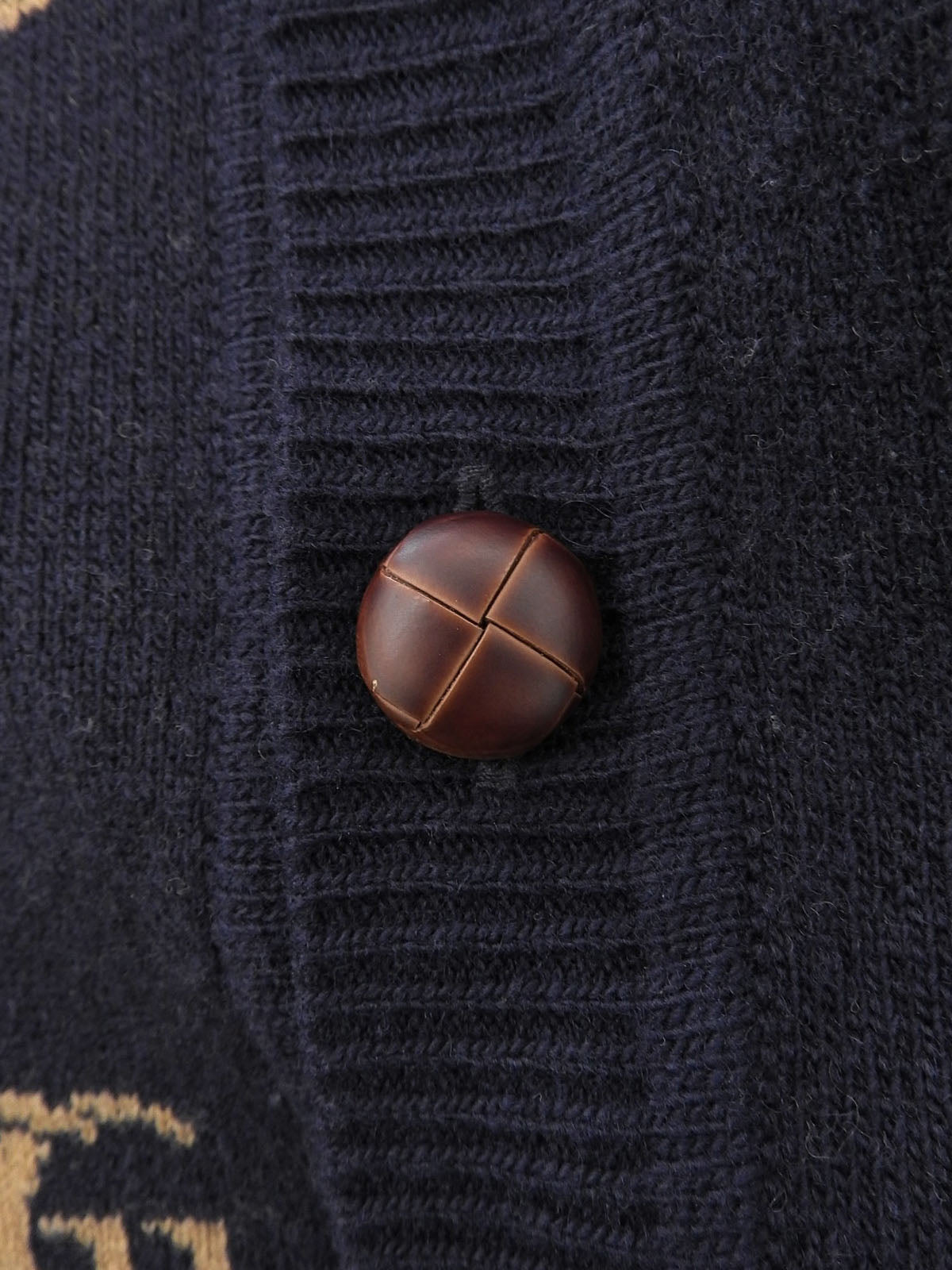 GG Pattern Cardigan Navy/Beige