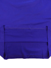 エレファントロゴ刺繍半袖Tシャツ ブルー