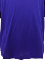 エレファントロゴ刺繍半袖Tシャツ ブルー