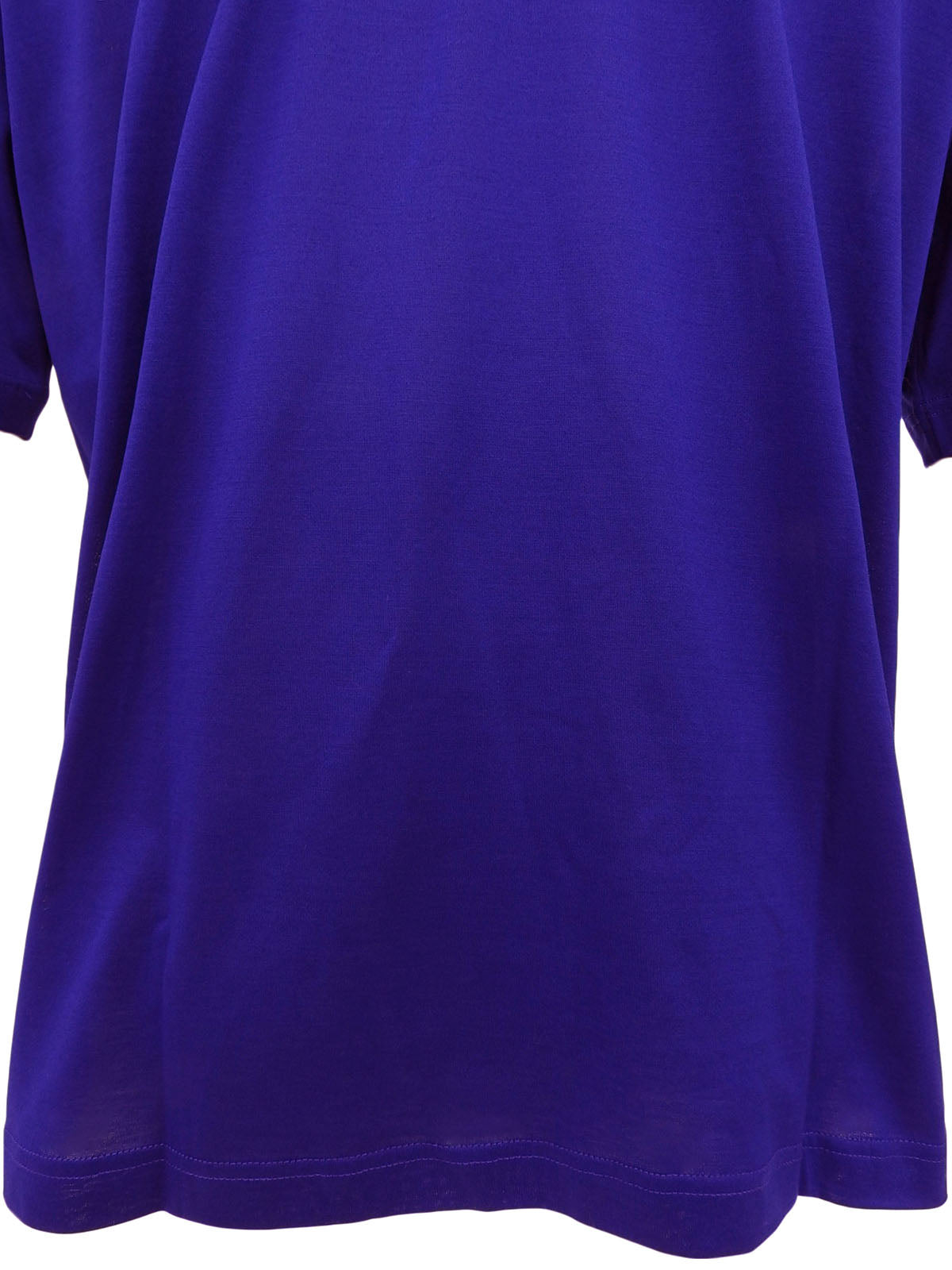 Elephant logo embroidered short sleeve T-shirt in blue