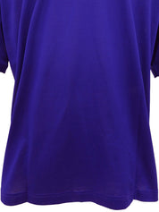 エレファントロゴ刺繍半袖Tシャツ ブルー