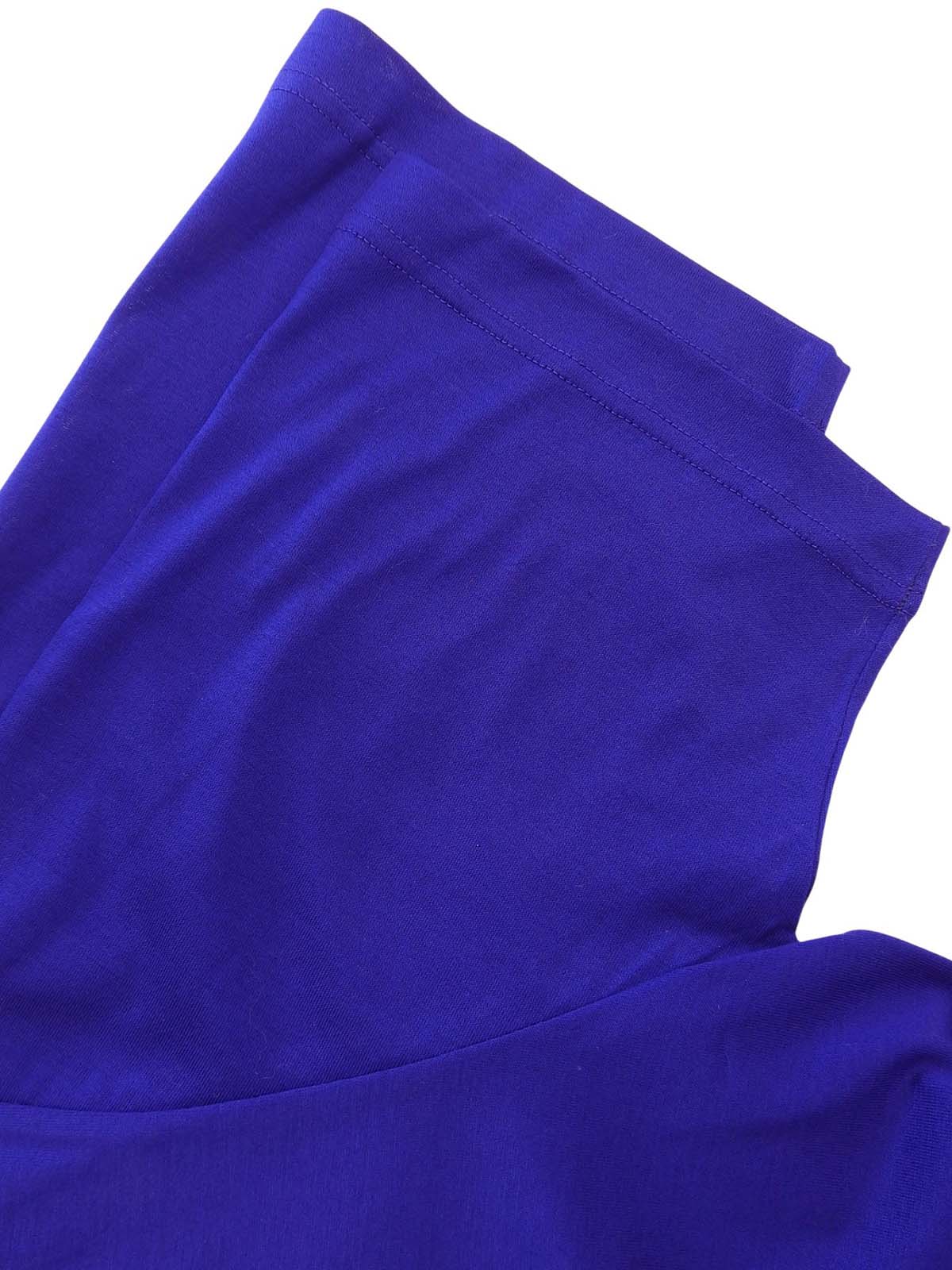 Elephant logo embroidered short sleeve T-shirt in blue