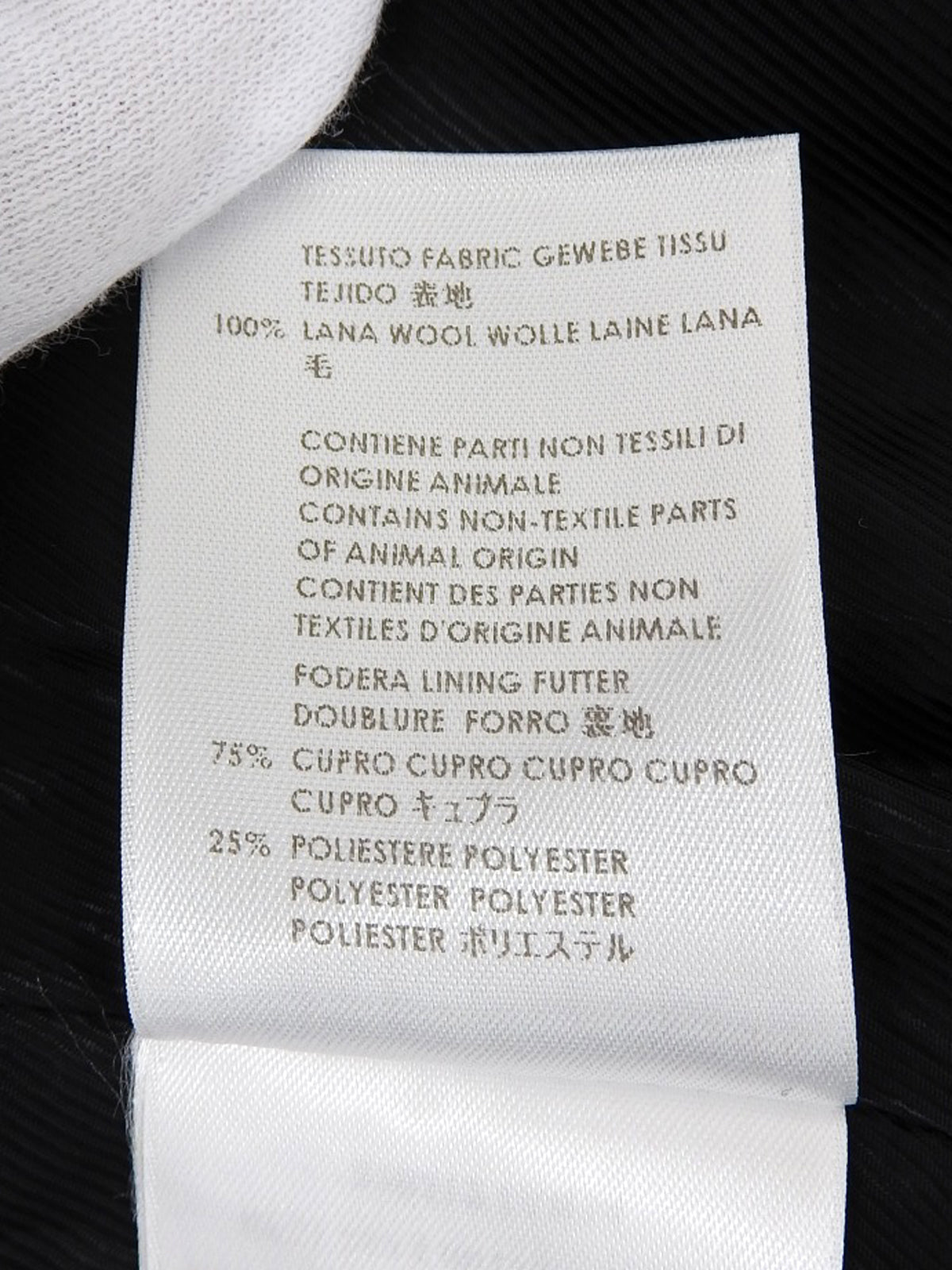 Logo Button Double-Breasted Jacket in Black