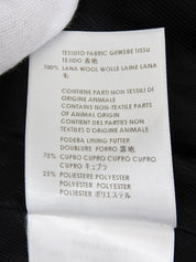 Logo Button Double-Breasted Jacket in Black