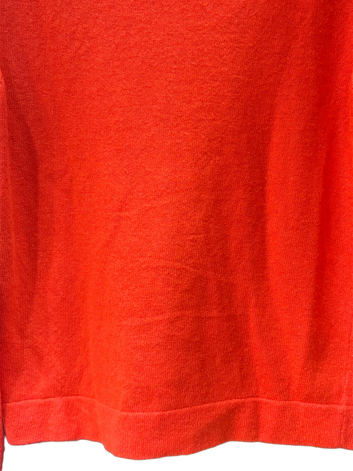 Cashmere logo button cardigan in red/gold