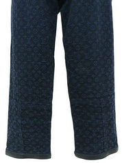 海军蓝字母图案裤子