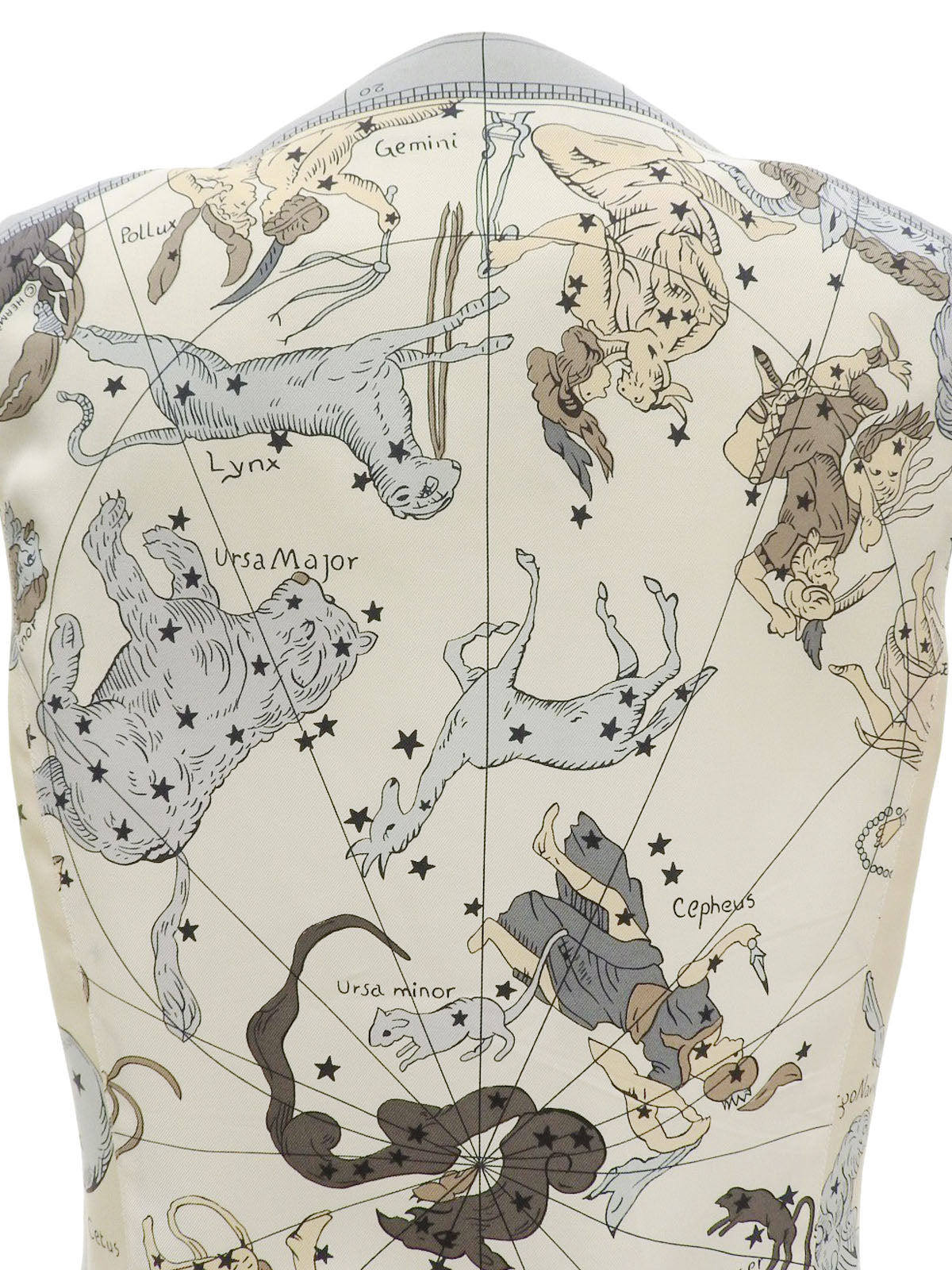 シルクマルチモチーフベスト ライトベージュ/マルチ