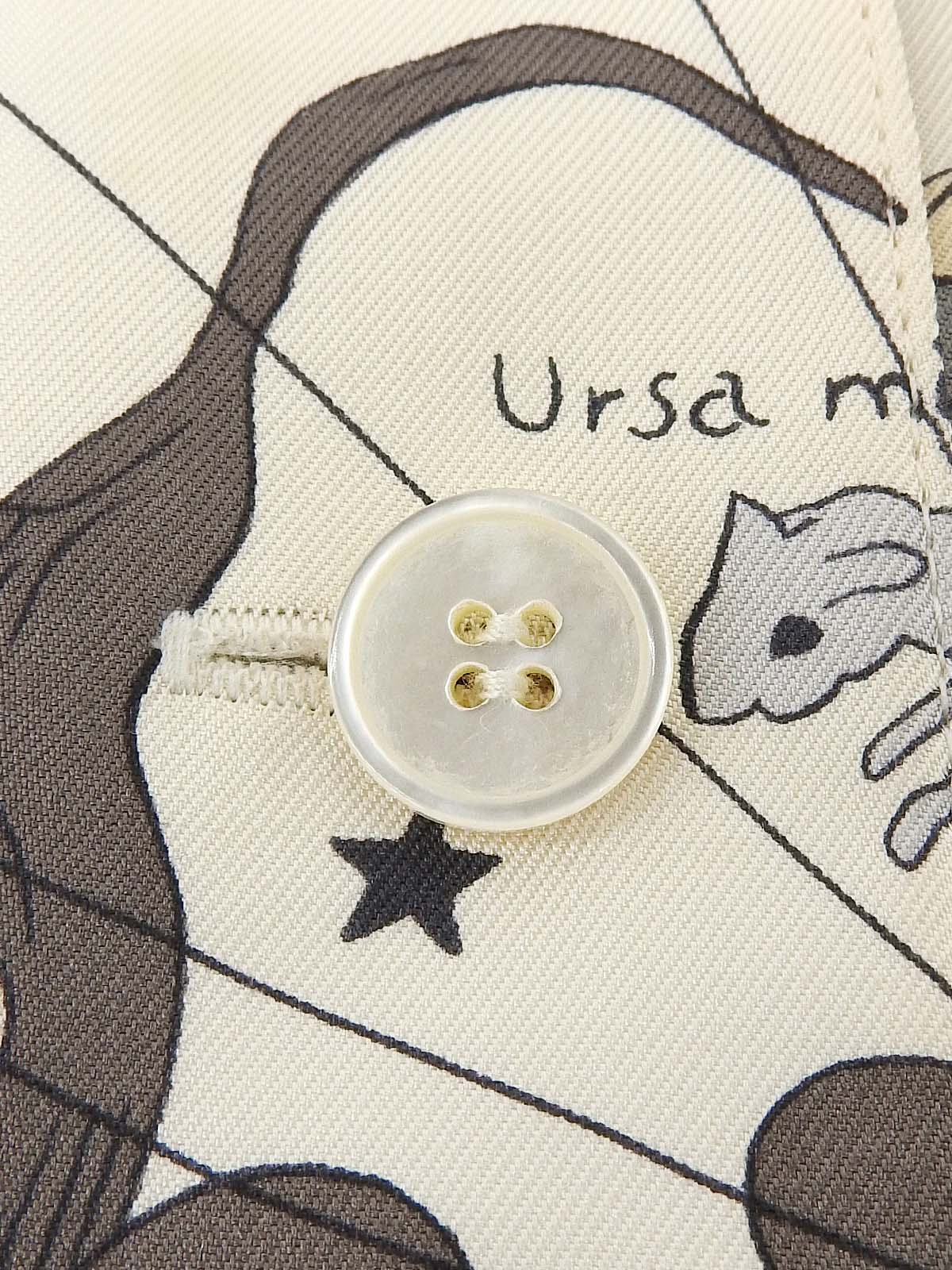 シルクマルチモチーフベスト ライトベージュ/マルチ