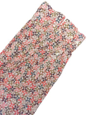 Monogram Flower Pattern Long Sleeve Shirt in White/Multi