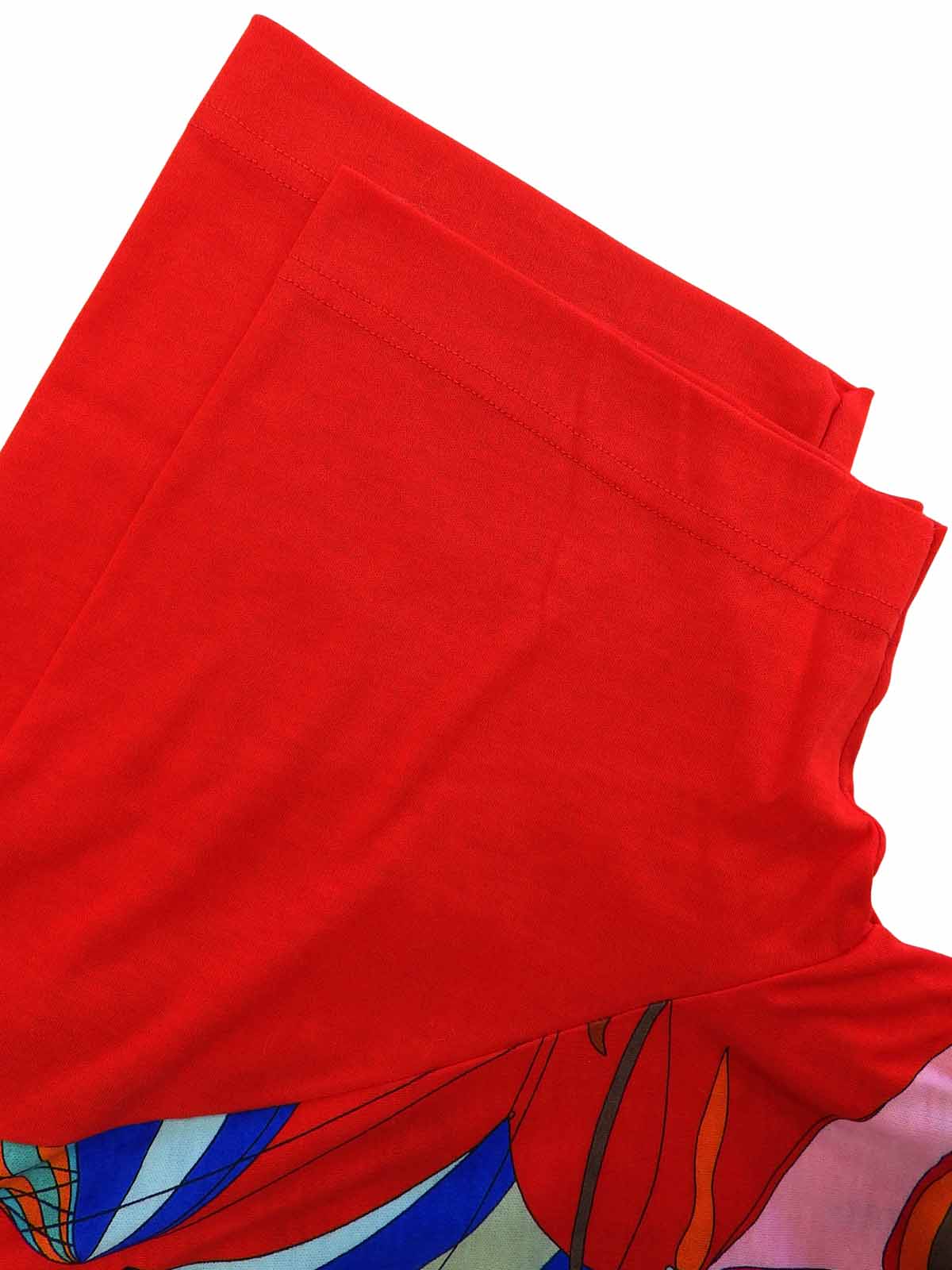 Les Folies De Cielパターン半袖Tシャツ レッド/マルチ