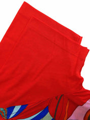 Les Folies De Cielパターン半袖Tシャツ レッド/マルチ