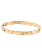 18K Diamond Love Bracelet in Pink Gold
