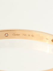 18Kダイヤモンドラブブレスレット ピンクゴールド