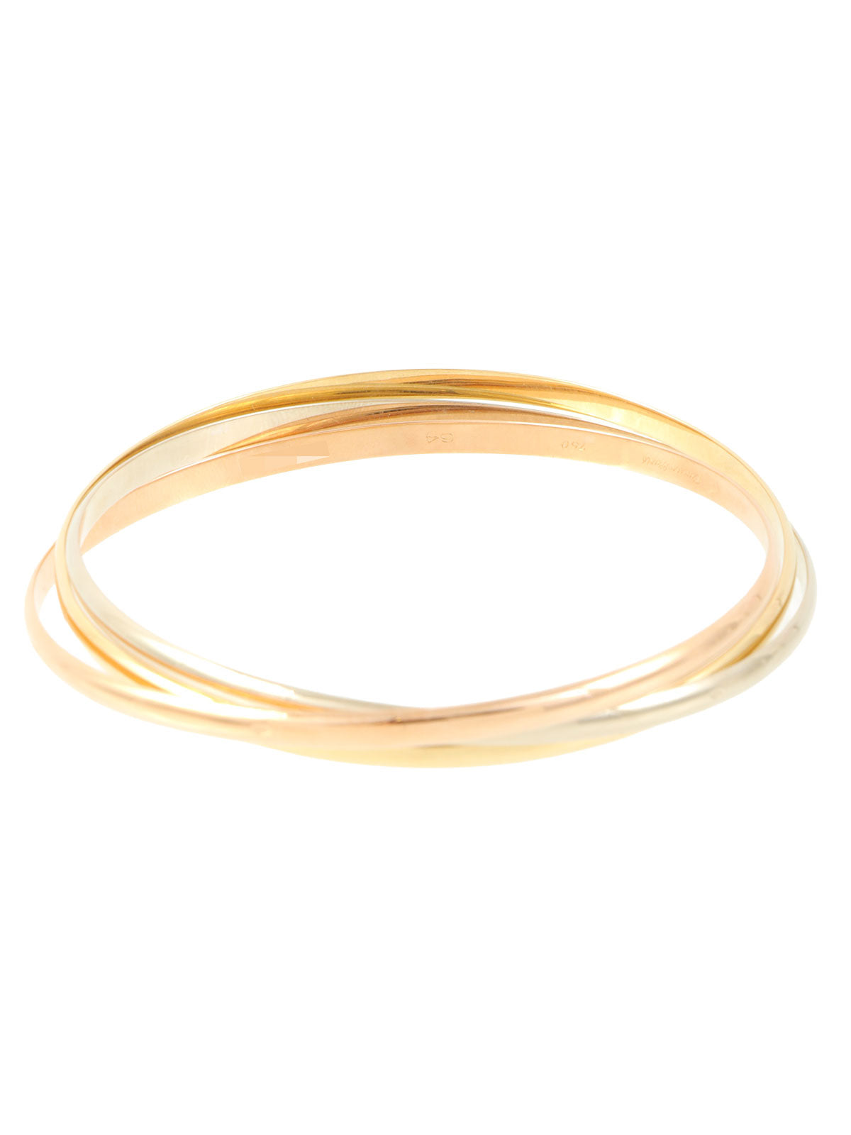 18Kトリニティバングル イエローゴールド/ピンクゴールド/ホワイトゴールド