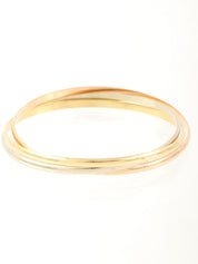 18Kトリニティバングル イエローゴールド/ピンクゴールド/ホワイトゴールド