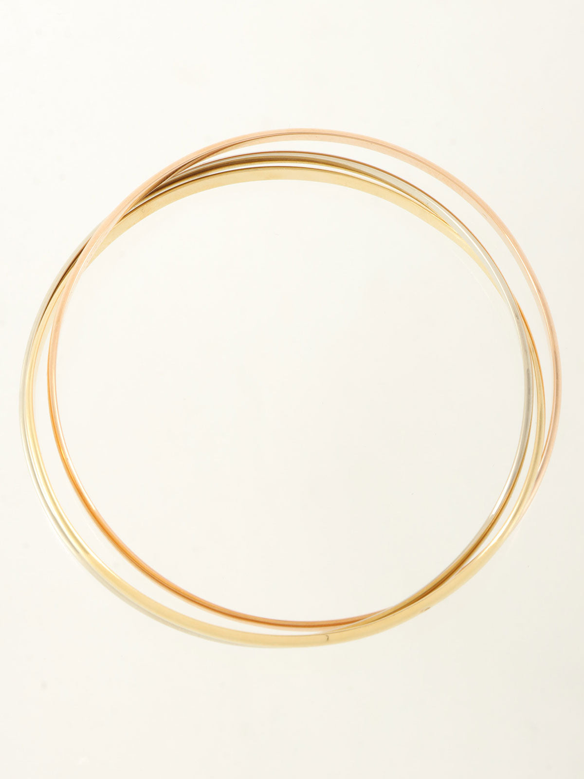 18Kトリニティバングル イエローゴールド/ピンクゴールド/ホワイトゴールド