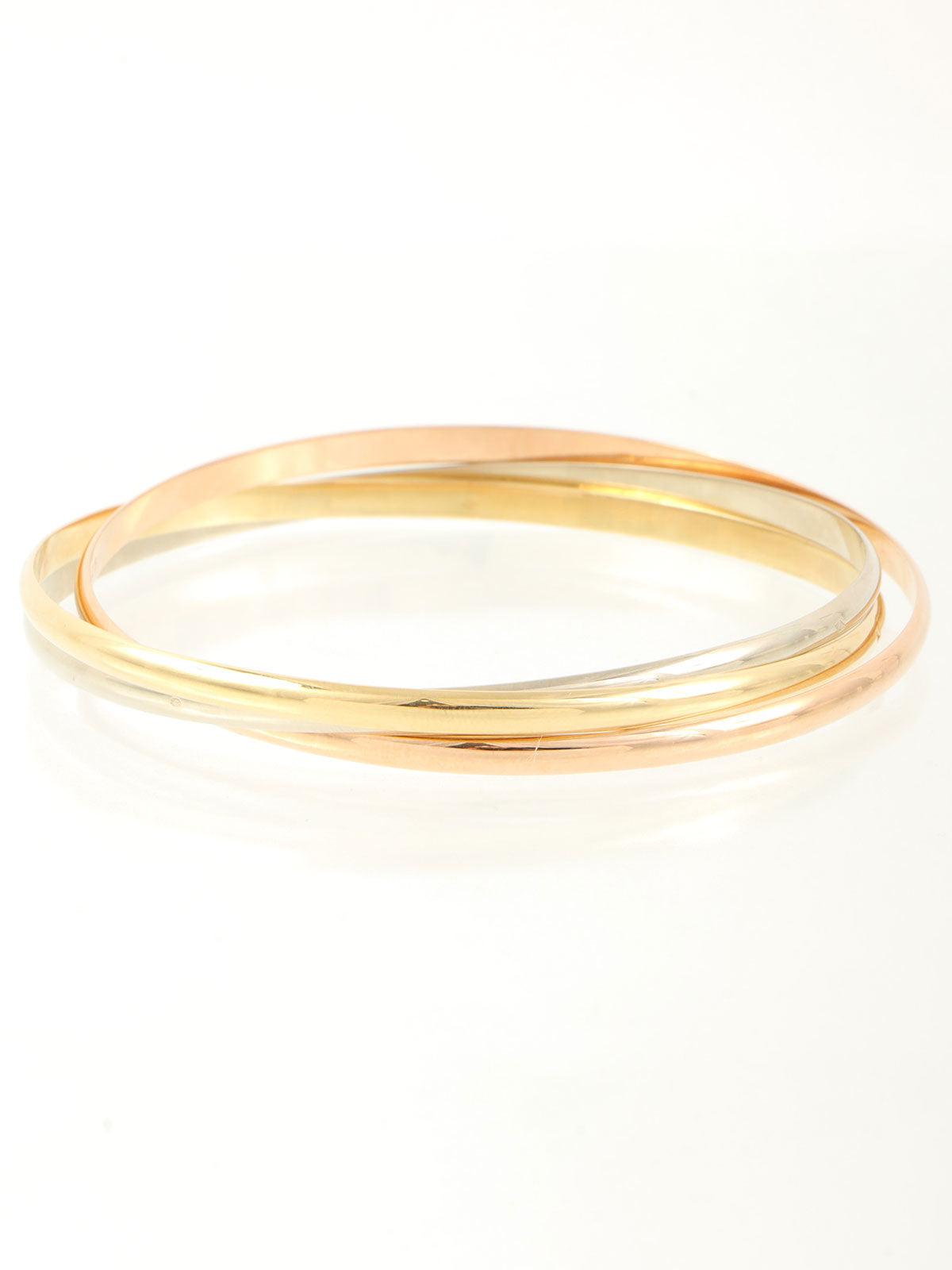 18Kトリニティバングル イエローゴールド/ピンクゴールド/ホワイトゴールド