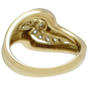 18K Design Diamond Ring Gold #59.5