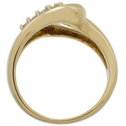 18K Design Diamond Ring Gold #59.5