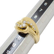 18K Design Diamond Ring Gold #59.5