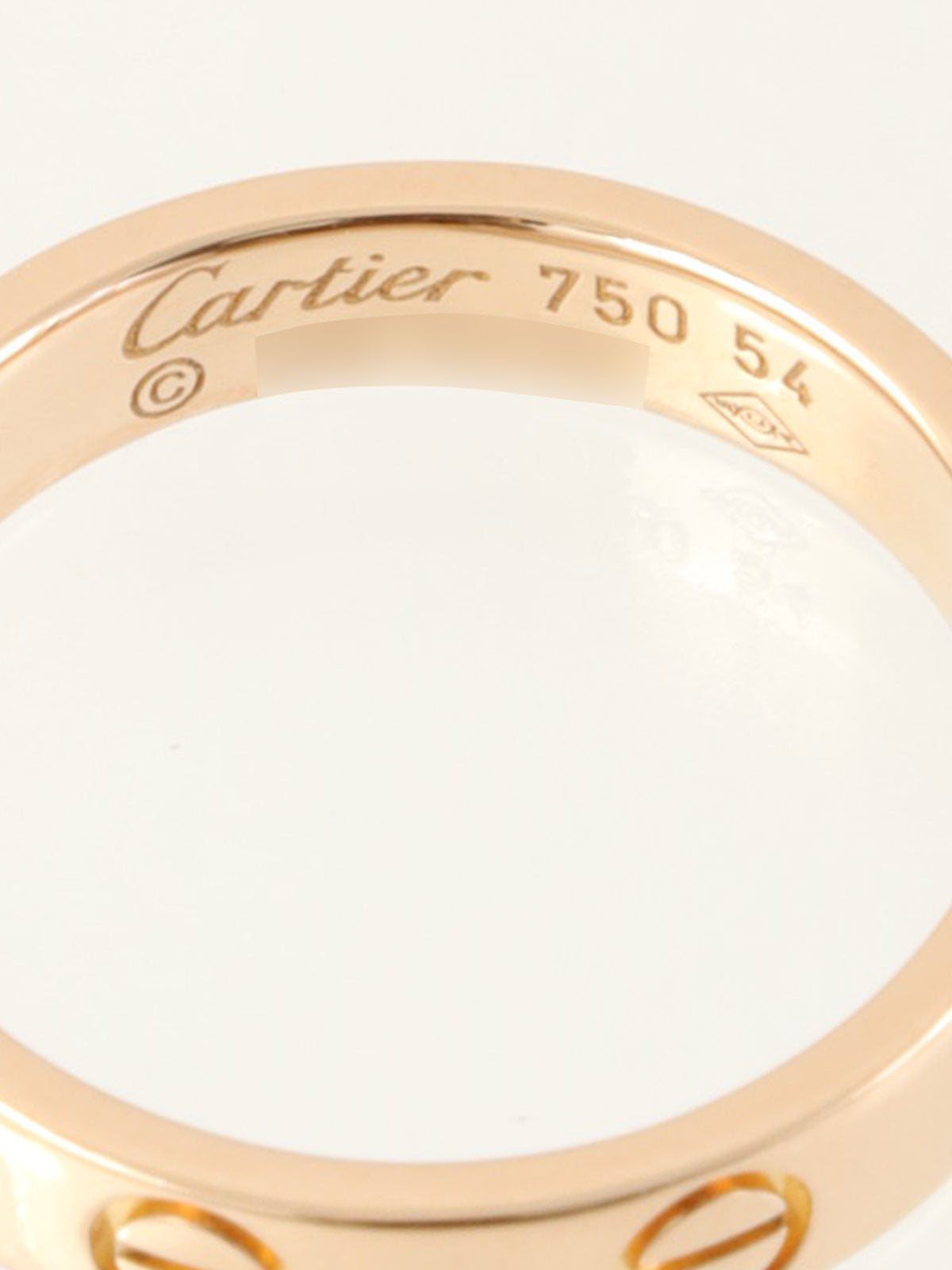 18Kミニラブリング ピンクゴールド