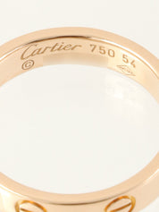 18Kミニラブリング ピンクゴールド