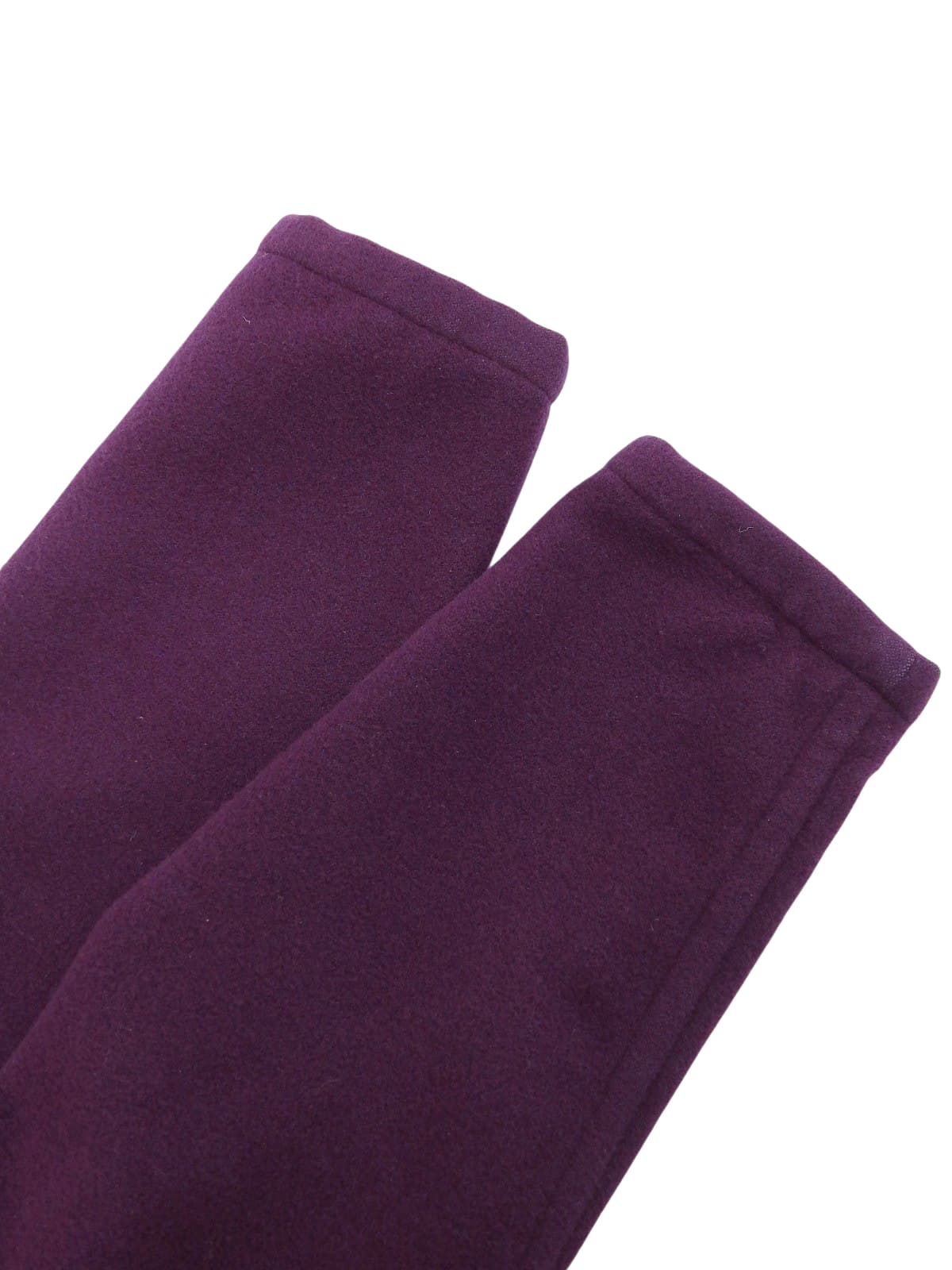 Purple wool suede button coat