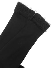 Logo Button Knit Jacket in Black