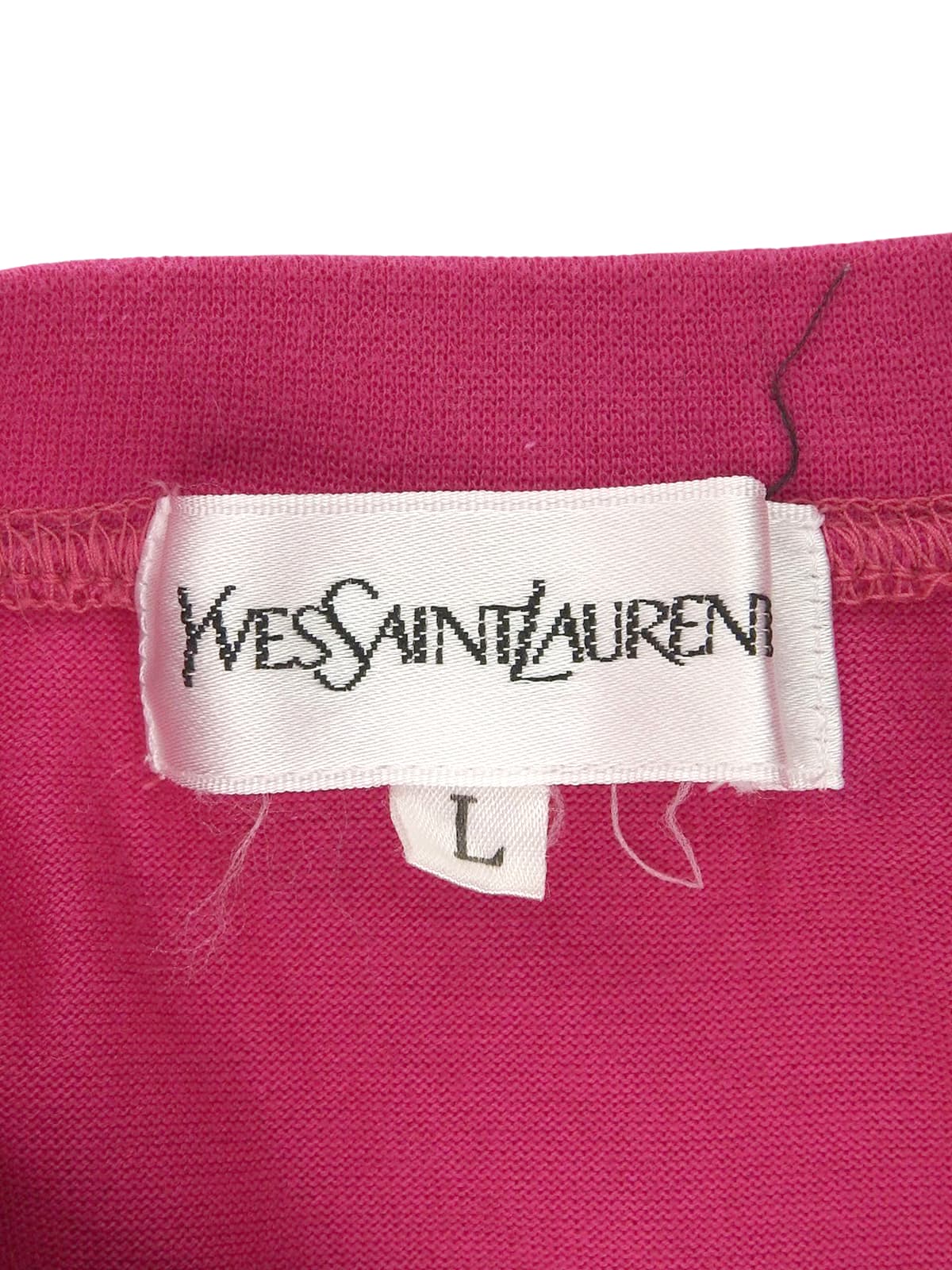 コットンロゴプリント半袖トップス フューシャピンク