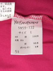 コットンロゴプリント半袖トップス フューシャピンク