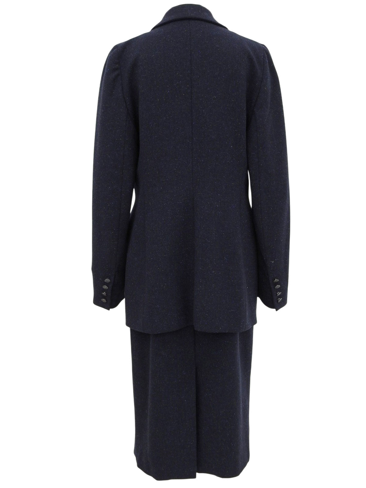 ウールロゴボタンセットアップ ネイビー