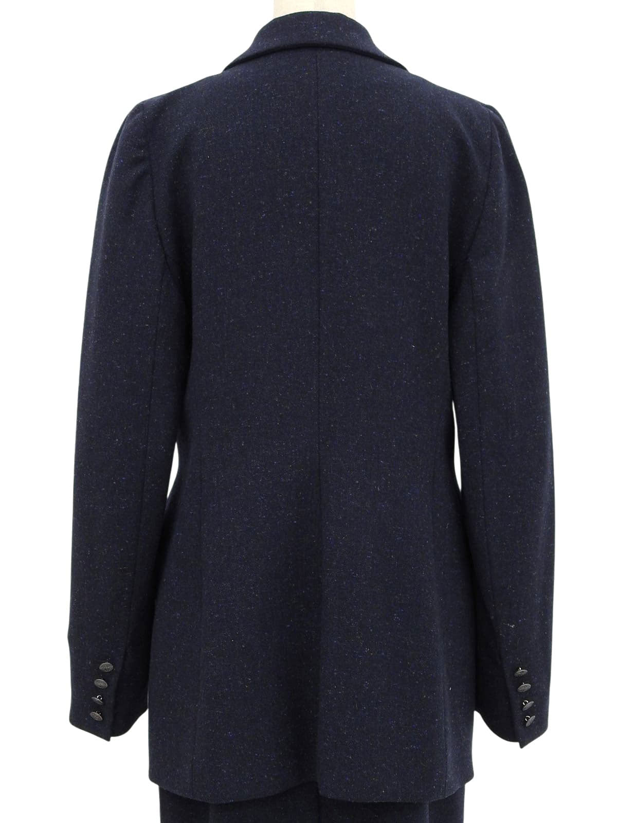 ウールロゴボタンセットアップ ネイビー