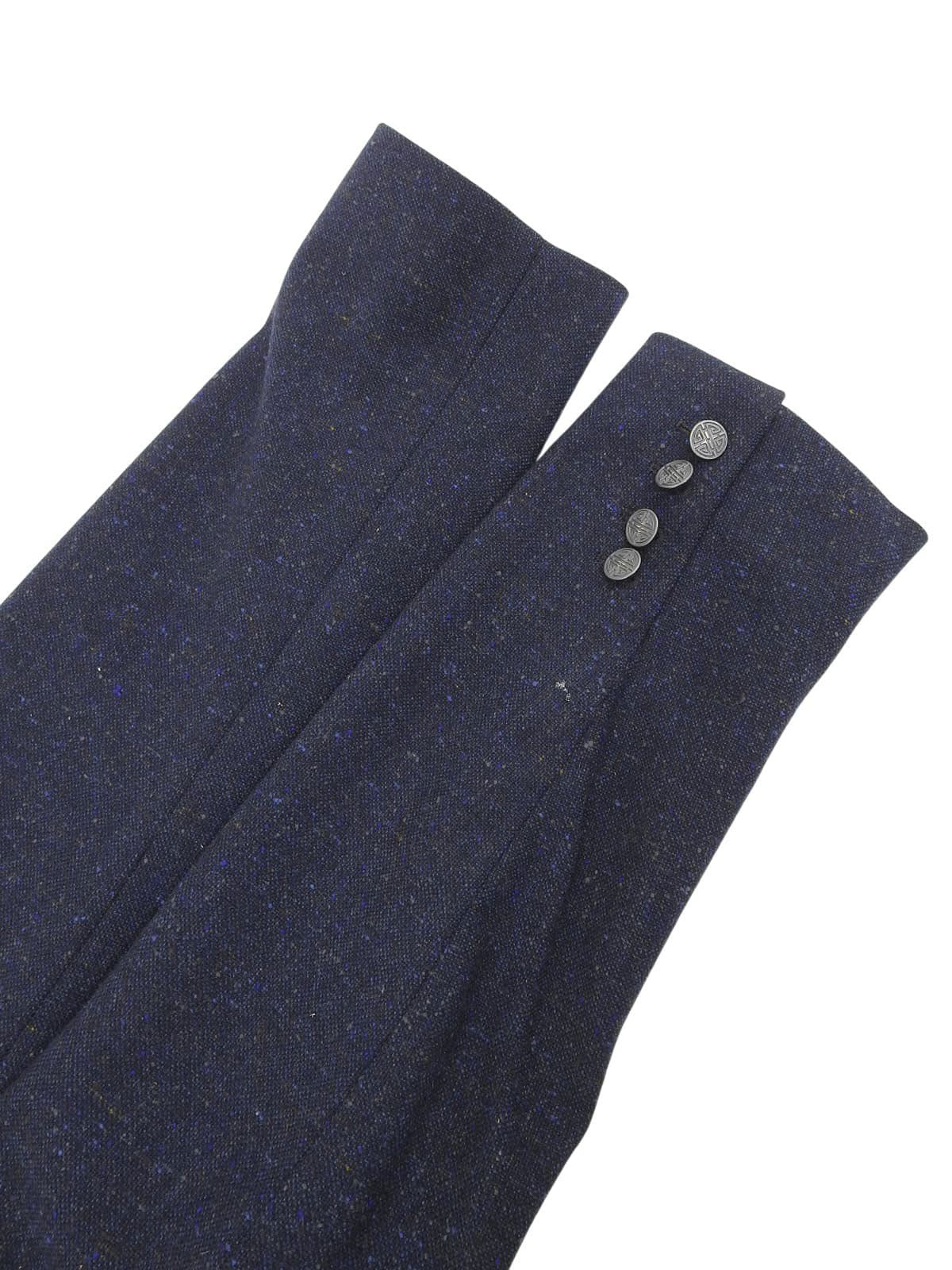 ウールロゴボタンセットアップ ネイビー