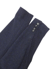 ウールロゴボタンセットアップ ネイビー