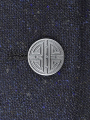 ウールロゴボタンセットアップ ネイビー