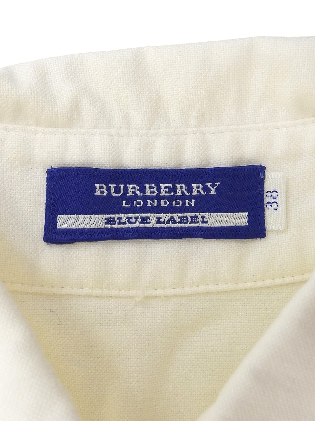 ロゴ刺繍半袖シャツ ホワイト