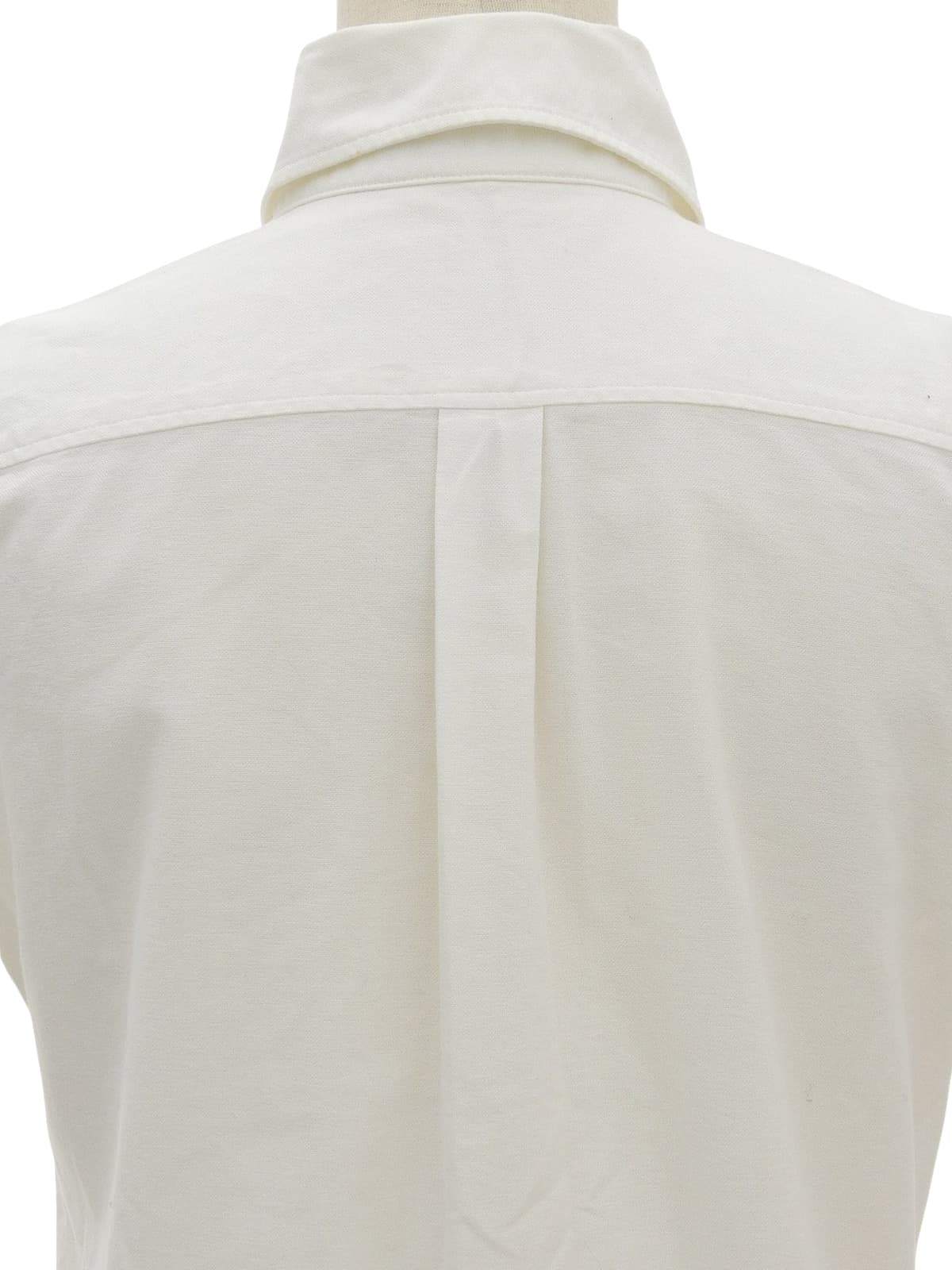 ロゴ刺繍半袖シャツ ホワイト