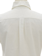 ロゴ刺繍半袖シャツ ホワイト