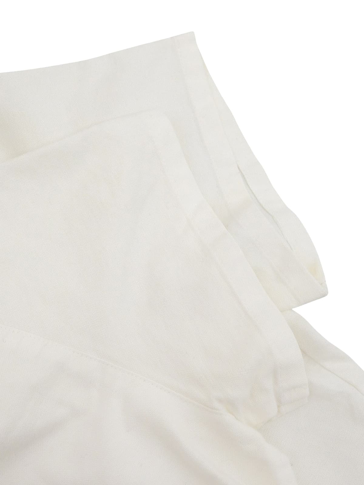 ロゴ刺繍半袖シャツ ホワイト