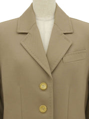 ウールステッチデザインジャケット ベージュ