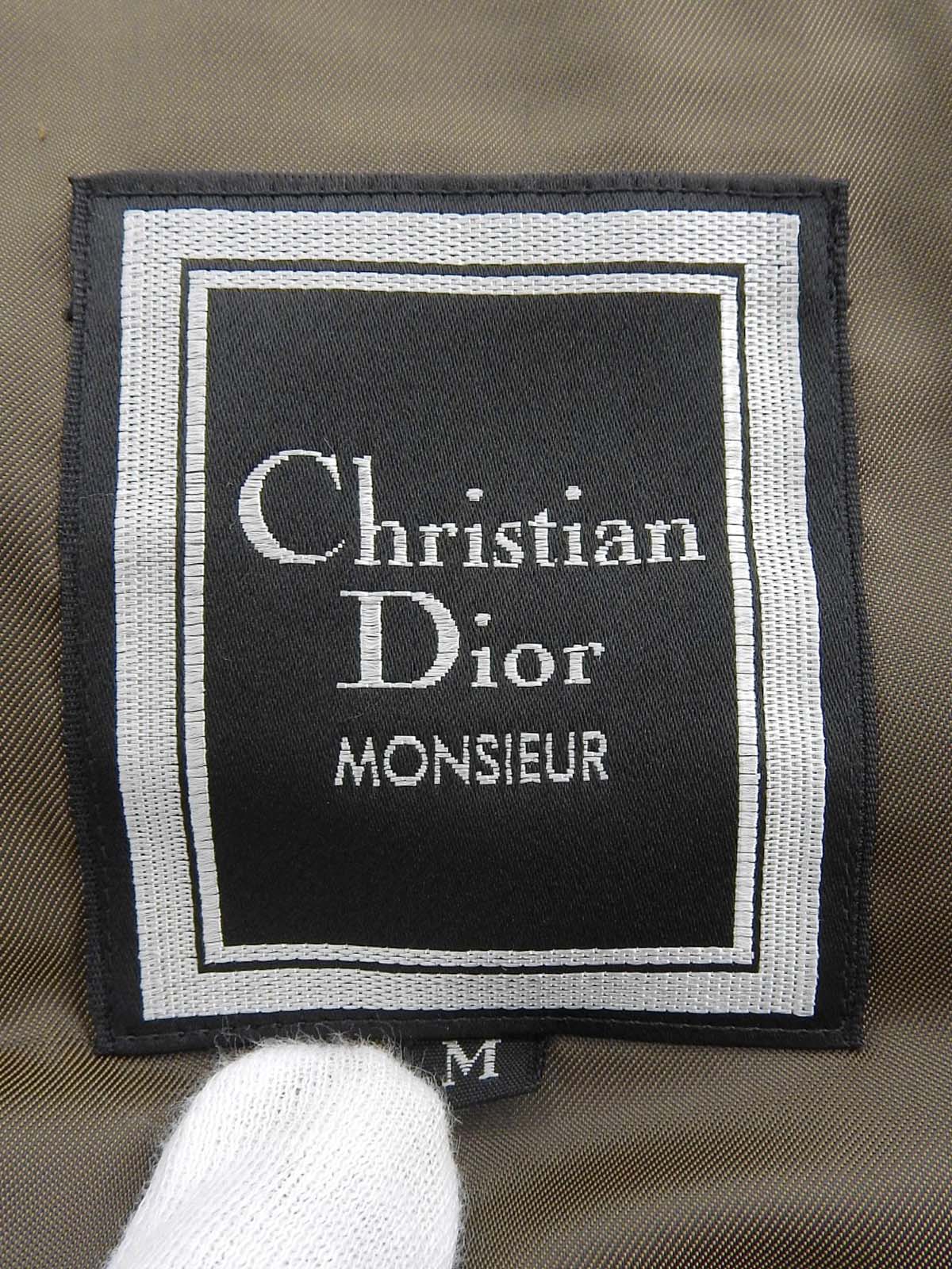 Emblem logo embroidered tailored jacket in brown