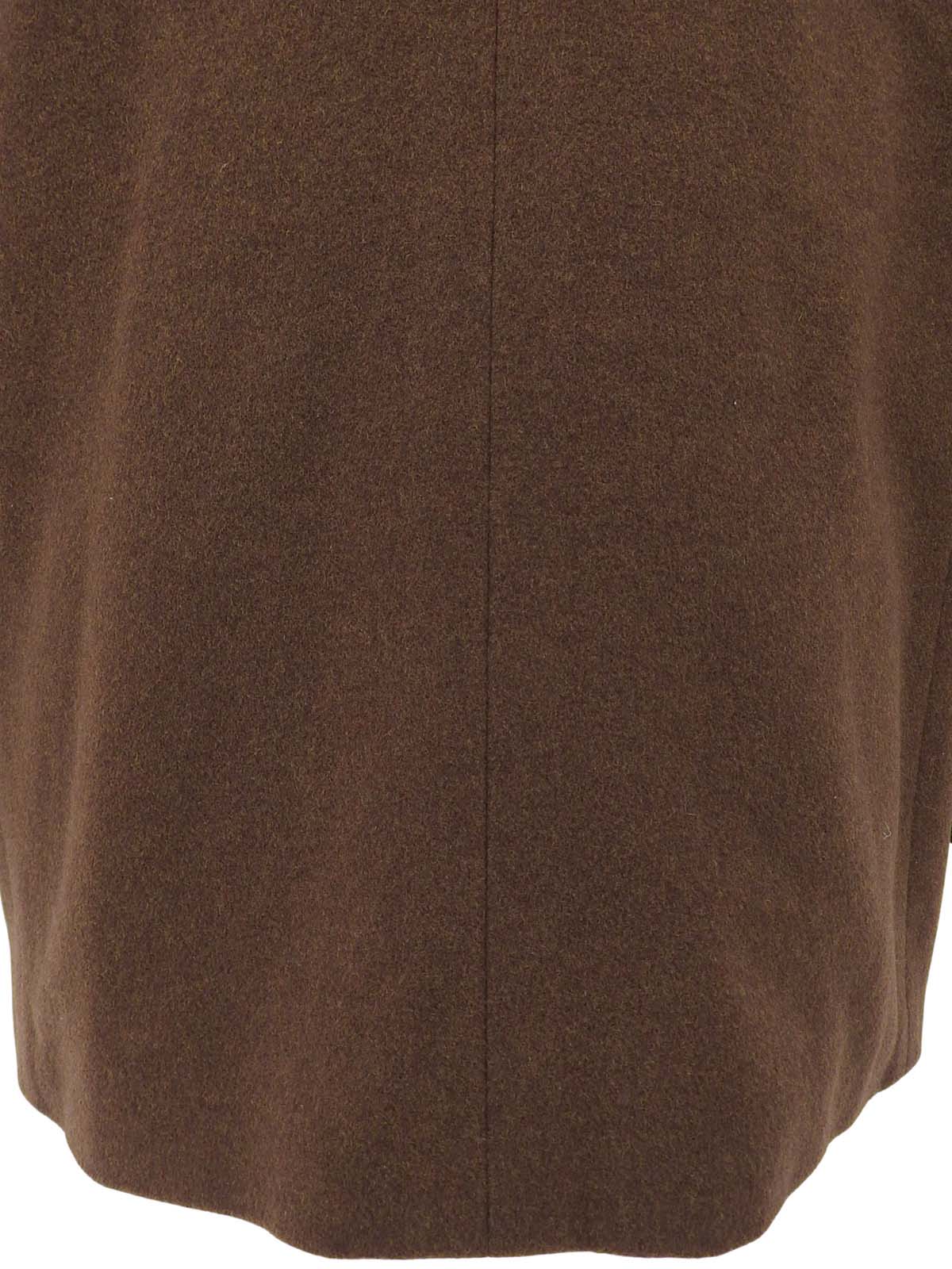 Emblem logo embroidered tailored jacket in brown