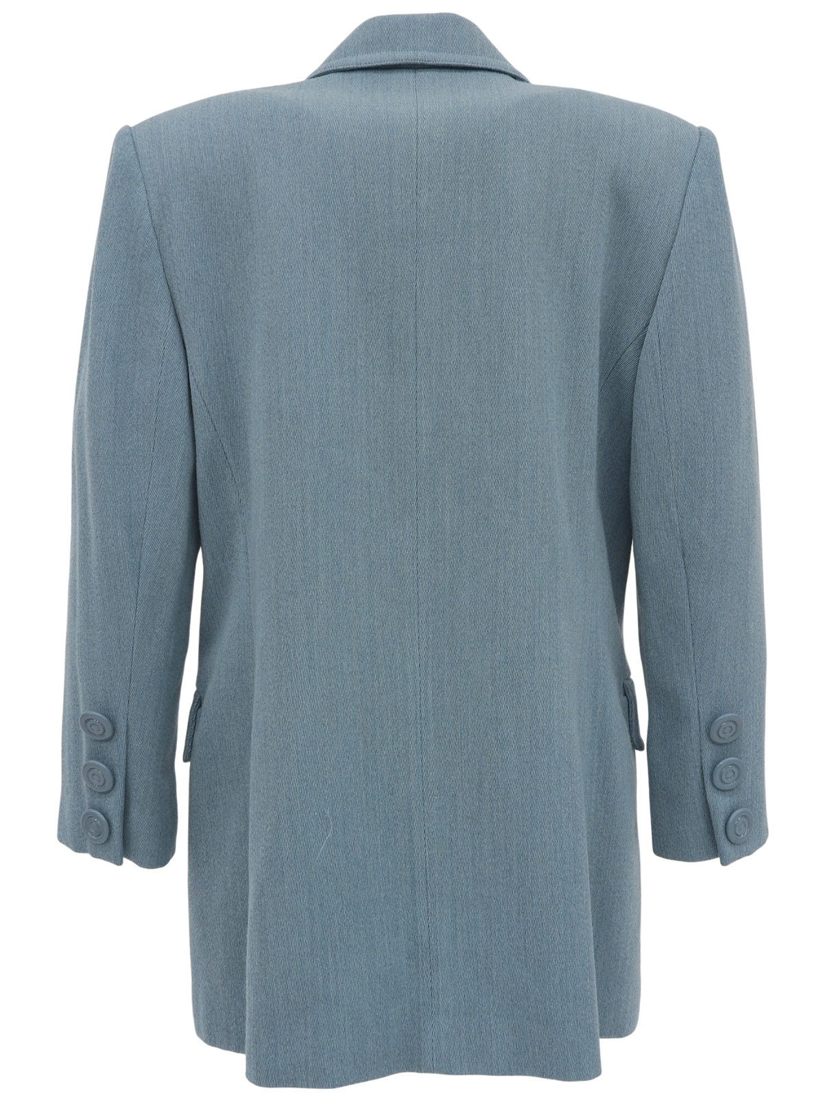 ウールダブルブレストジャケット ライトブルー