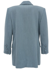 ウールダブルブレストジャケット ライトブルー