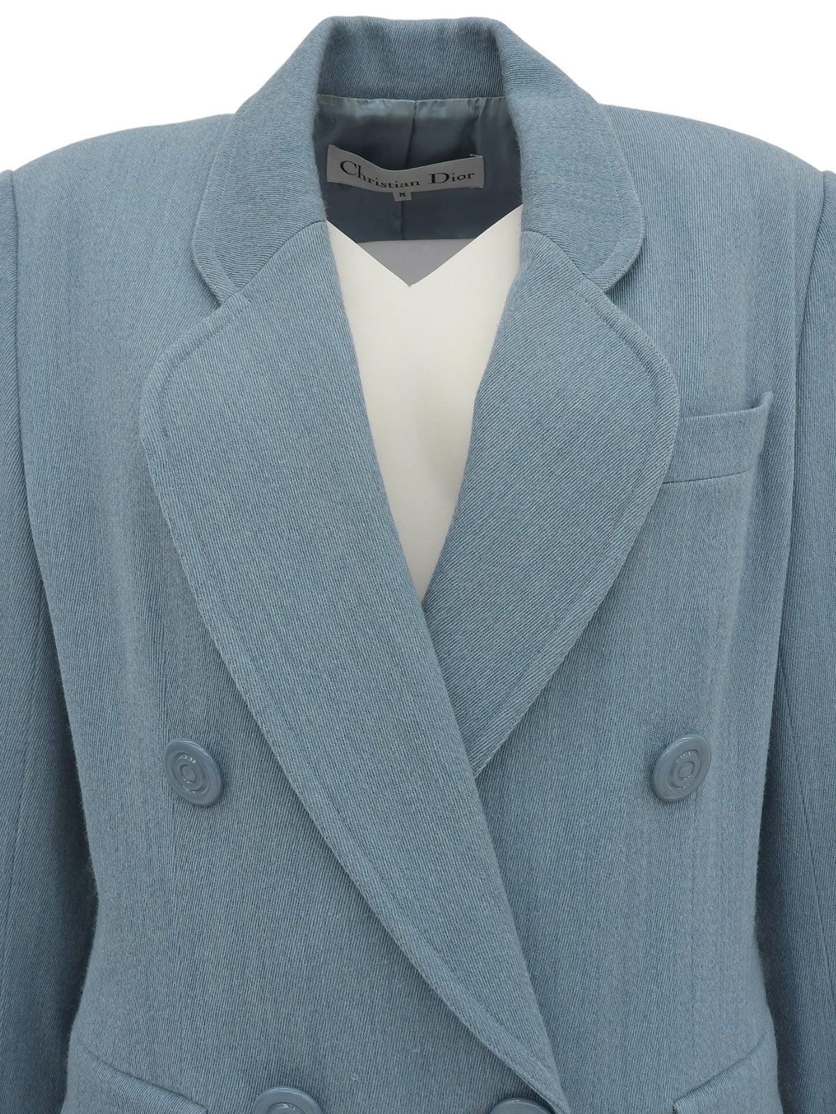 ウールダブルブレストジャケット ライトブルー