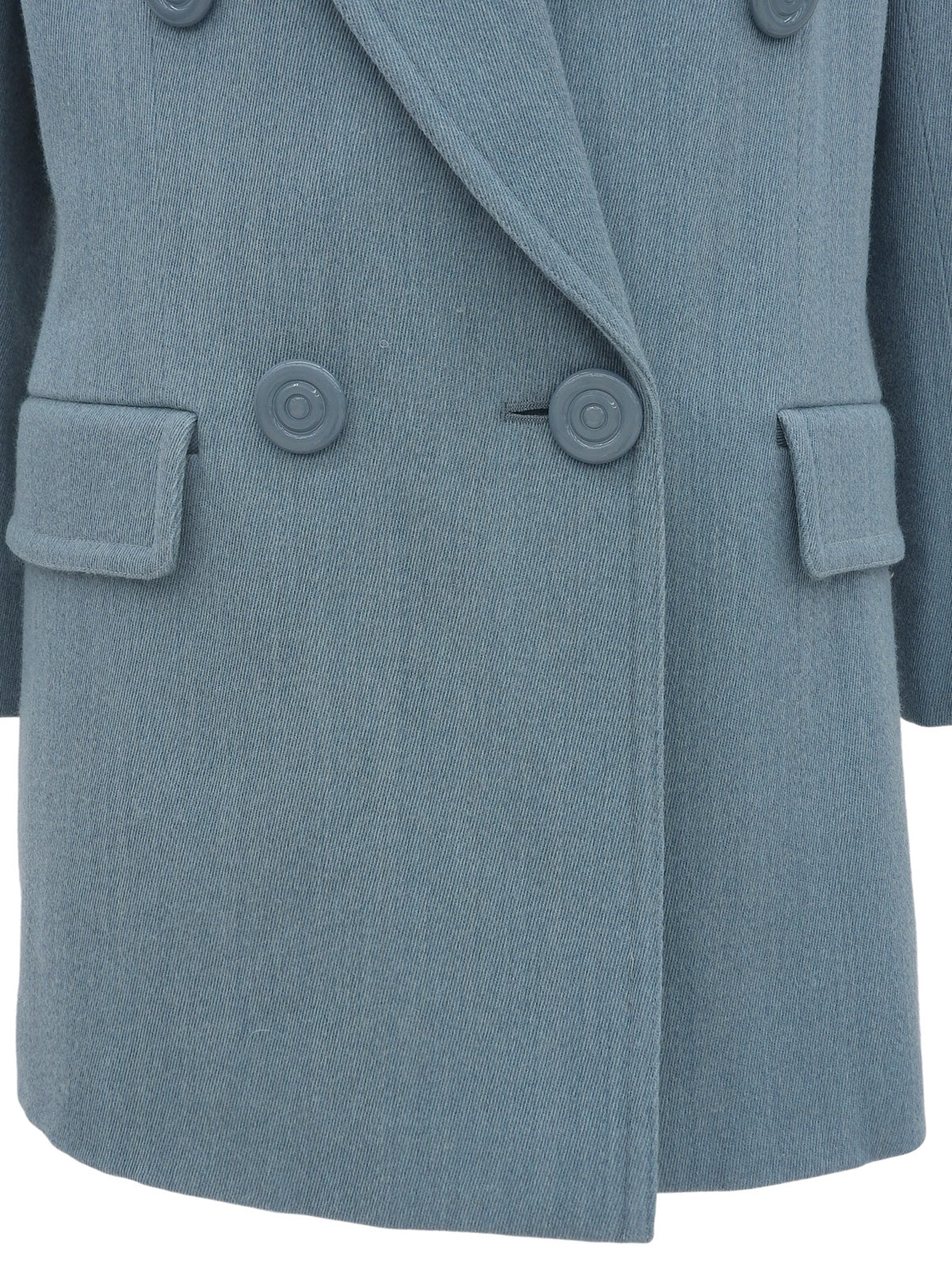 ウールダブルブレストジャケット ライトブルー